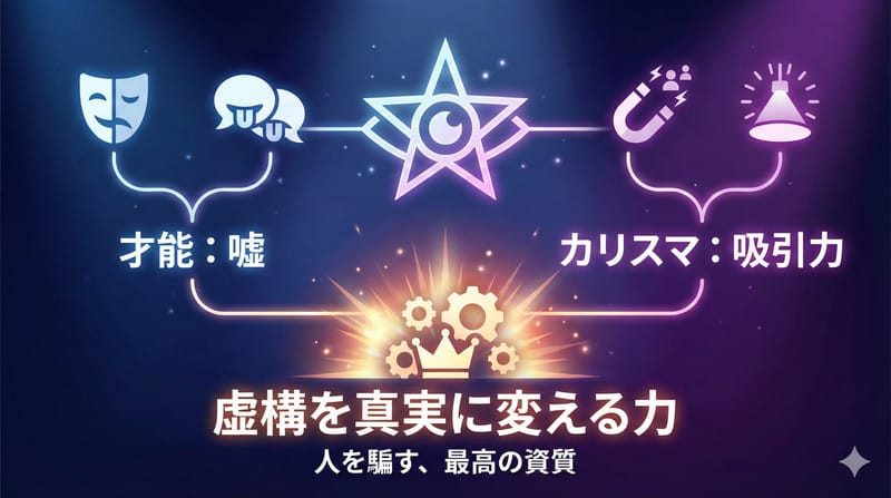 目の星は「嘘をつく才能」と「人を惹きつけるカリスマ性」の象徴